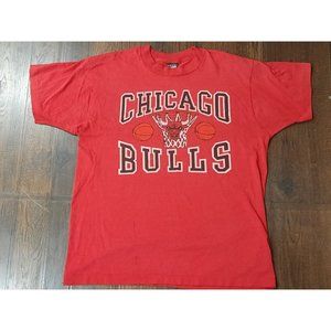 Vintage Chicago Bulls NBA Single Stitch T-shirt Jordan Pippen Sz XL. Screen Star